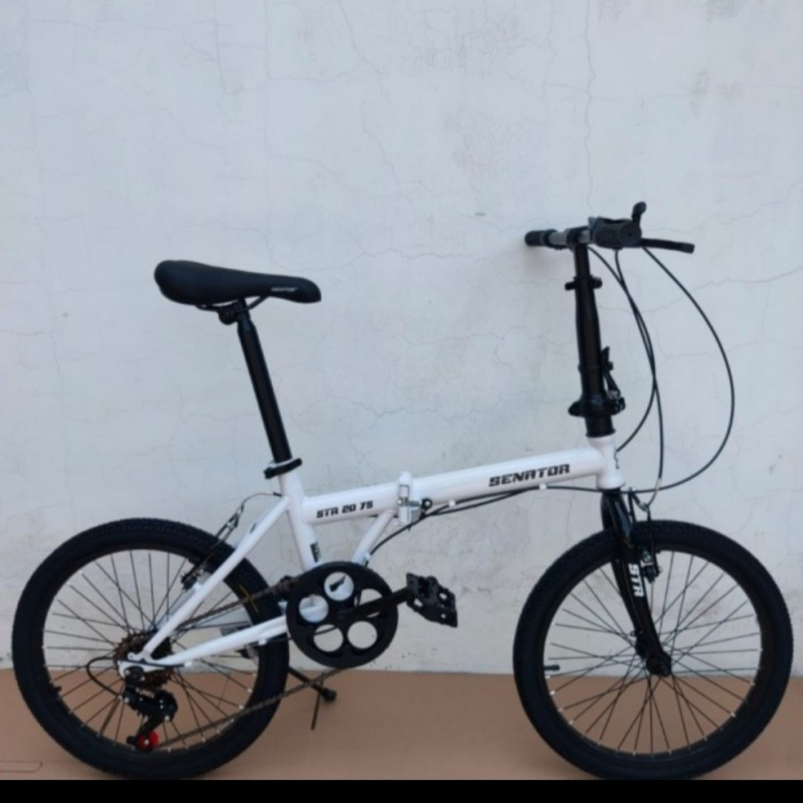 Sepeda lipat 20 inch dewasa dan anak remaja gigi 7 speed rem v break SNI NEW