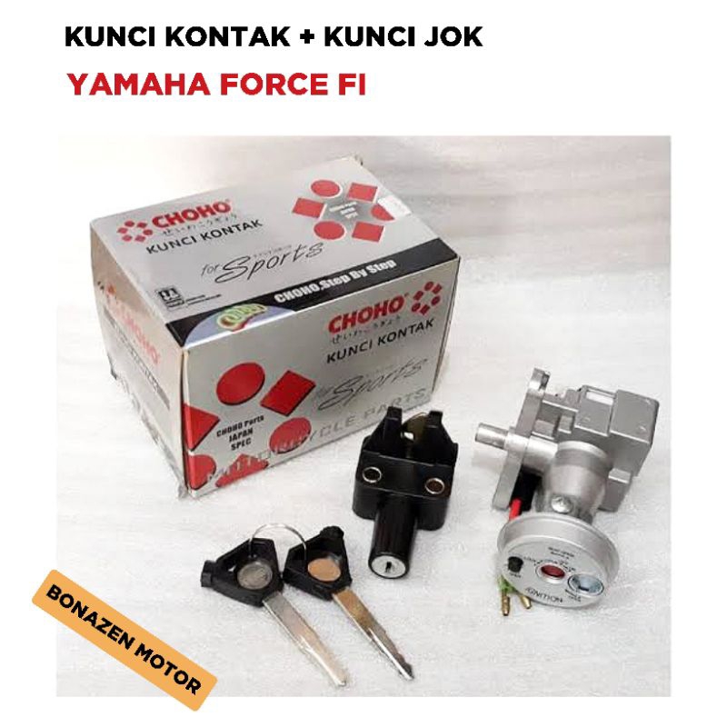 Kunci Kontak + Konci Jok Yamaha Force FI / Kunci Stater Starter Assy Set / Choho Injeksi F1