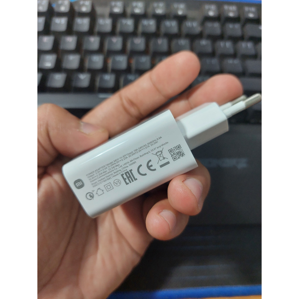 Adapter Charger XIAOMI 22.5 Watt  Redmi Note Note 9 | Poco M3 Pro | Poco 9t Ori Bawaan HP