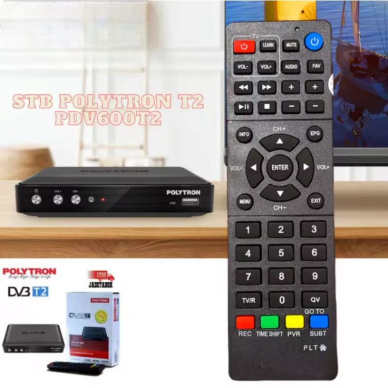 Remot Remote Receiver STB DVB T2 Parabola Polytron