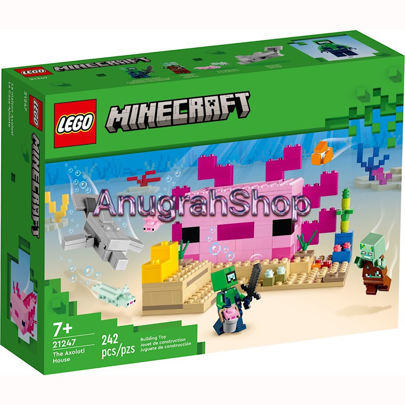 LEGO 21247 MINECRAFT The Axolotl House