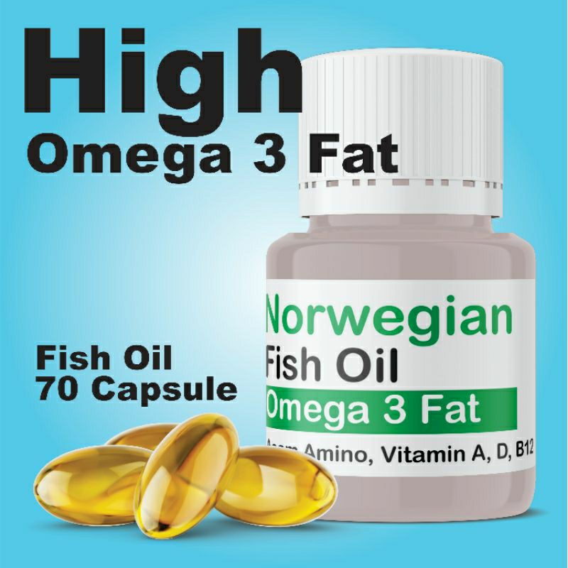 Norwegian fish oil dengan lemak omega 3 tinggi