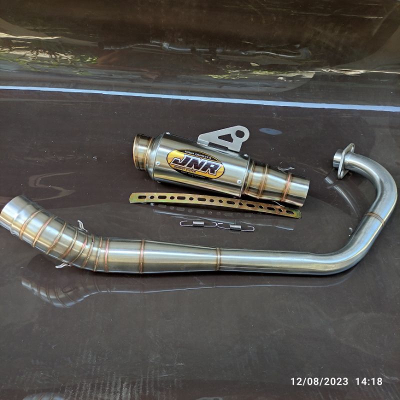 (Gratis Nama Laser) Knalpot 147cc-250cc MX NEW/MX OLD/FU KARBU /FU INJEK TYPE MP4_ORIGINAL JNR Exhau