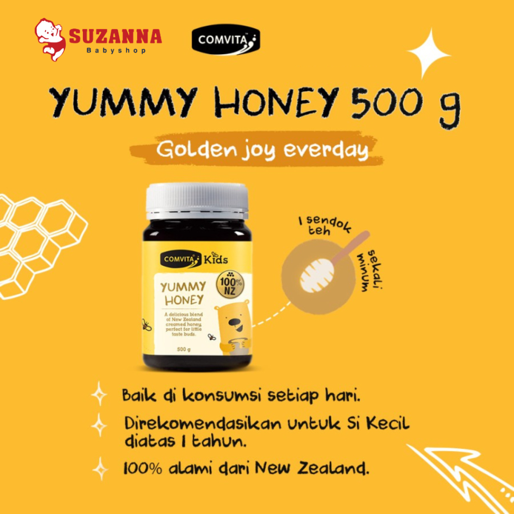 

Comvita Kids Yummy Honey 500gr / Madu Anak New Zealand