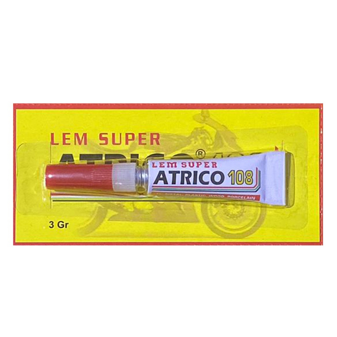 

Lem Atrico 108 / Perekat Serbaguna / Super Glue (Isi 12 Pcs)