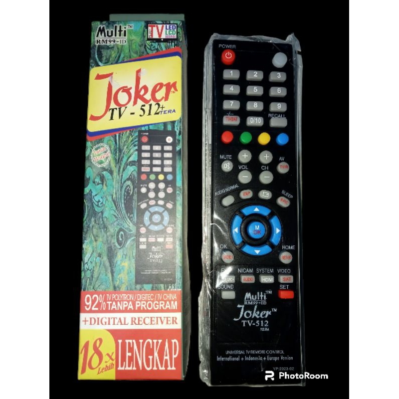 REMOT MULTI TV JOKER /REMOT STB /REMOT TV LED/LCD/TABUNG MULTI