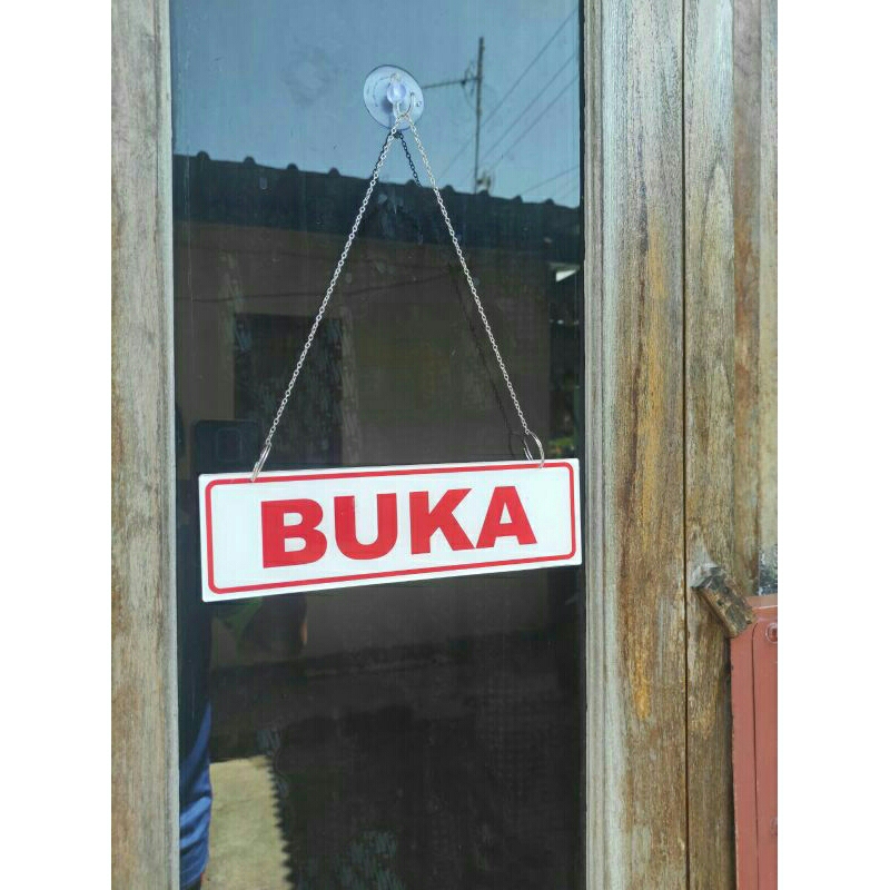 Akrilik Gantung Buka Tutup