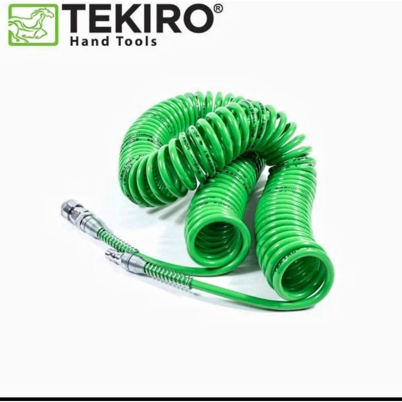 TEKIRO selang Recoil Hose 9 Meter / Selang Angin Kompresor Spiral / Selang angin / Selang kompresor