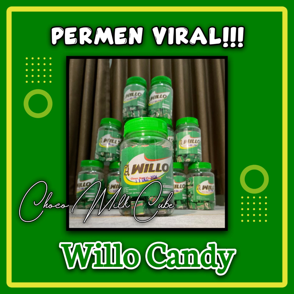 

WILLO CUBE PREMIUM | PERMEN HITS VIRAL WILLO ISI 60pcs | PERMEN ENAK MURAH | BISA COD