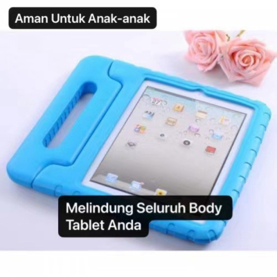 Dijual KDC-003 Ipad Air 1 2 Ipad 5 6 Pro 9.7 Kids Case Standing Kids Friendly - Biru Berkualitas