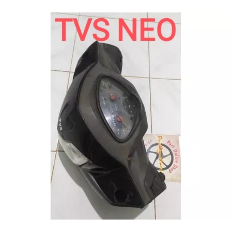 batok kepala set spidometer lampu depan TVS Neo original bekas