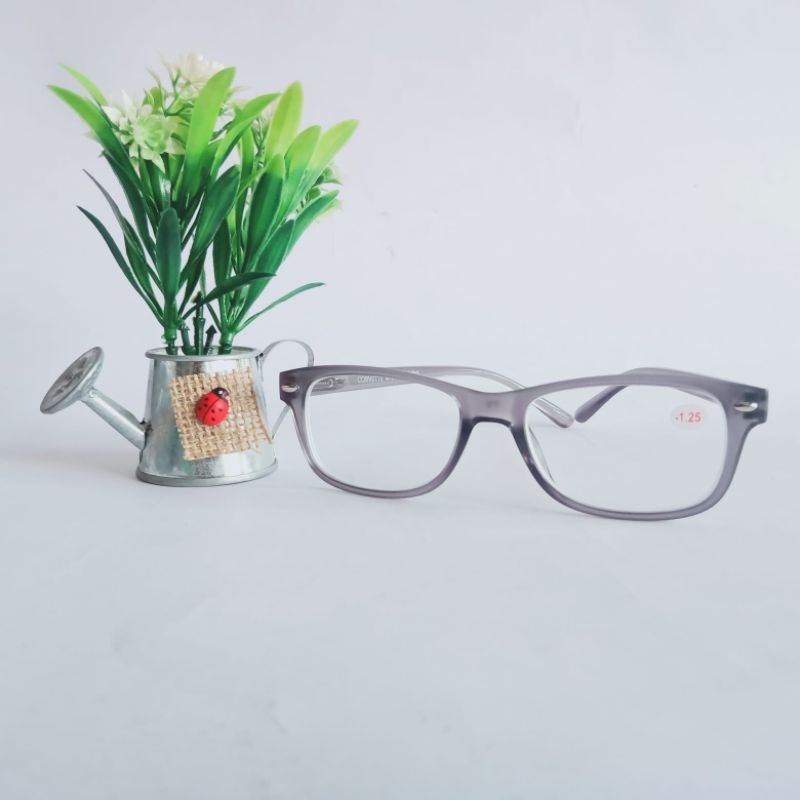 KMLJ-8. kacamata minus. Lensa Bening. Corvette ORI. ukuran minus sd -8.00