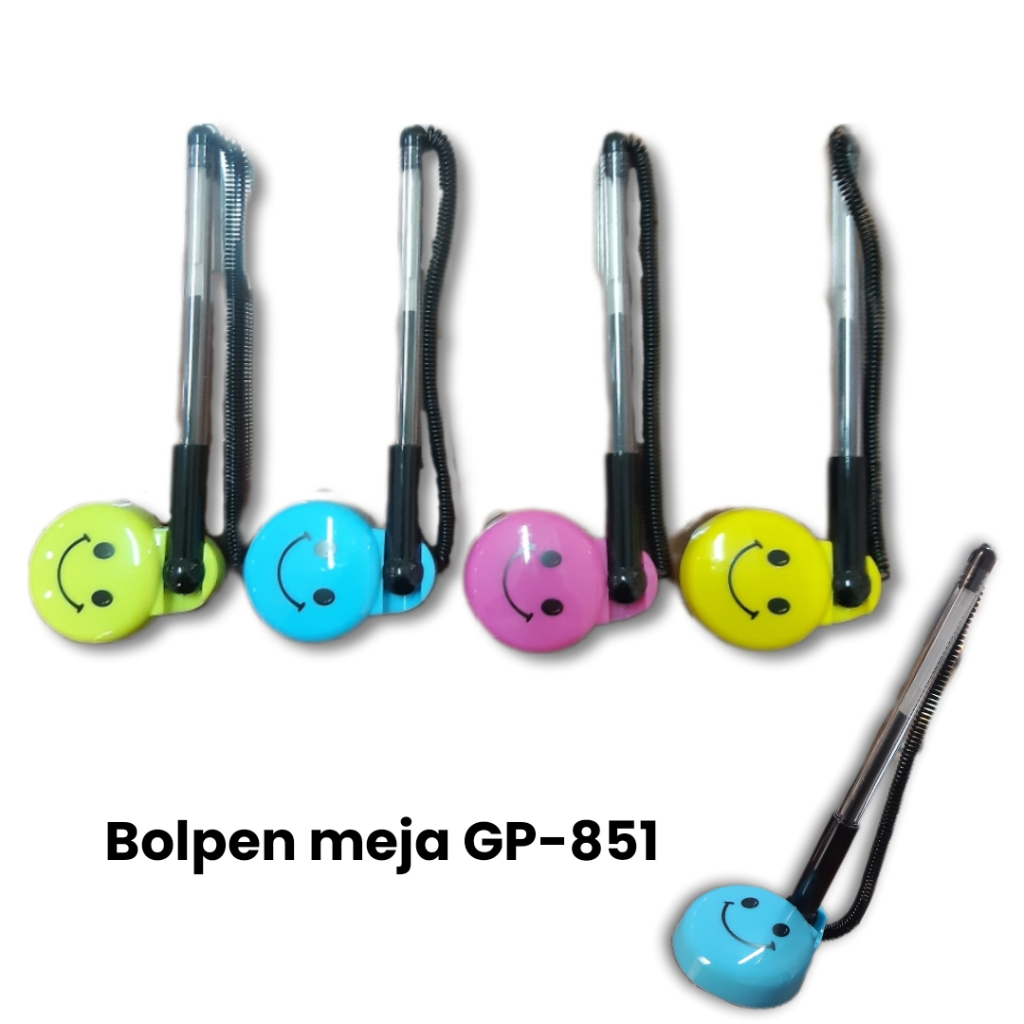 

Pulpen Meja Desk Pen Spiral Ballpoint Smile