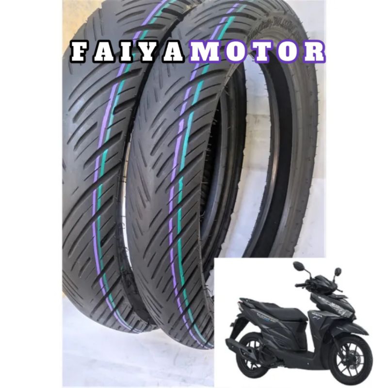 SEPASANG BAN VARIO 150 UKURAN 90/80 DAN 100/80 TUBLES FEDERAL FT 293 TERJAMIN
