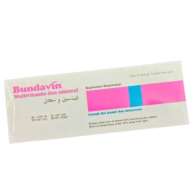 BUNDAVIN - Multivitamin & Mineral (100's /Dus)