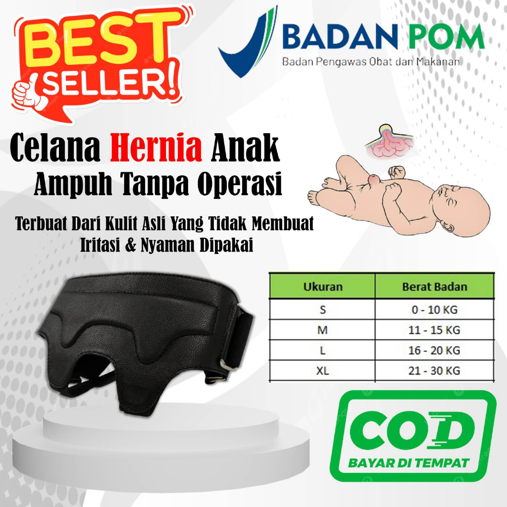 Celana Hernia Anak 1-8 Tahun – Celana Hernia Anak Bayi – Celana Hernia Anak Non Magnetik