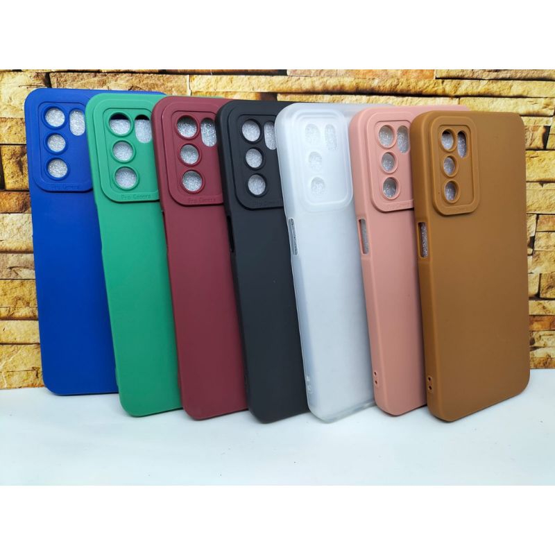case pro camera silikon karet full karet warna Oppo A16 oppo A55 5G Oppo A16s Oppo A16K case macaron