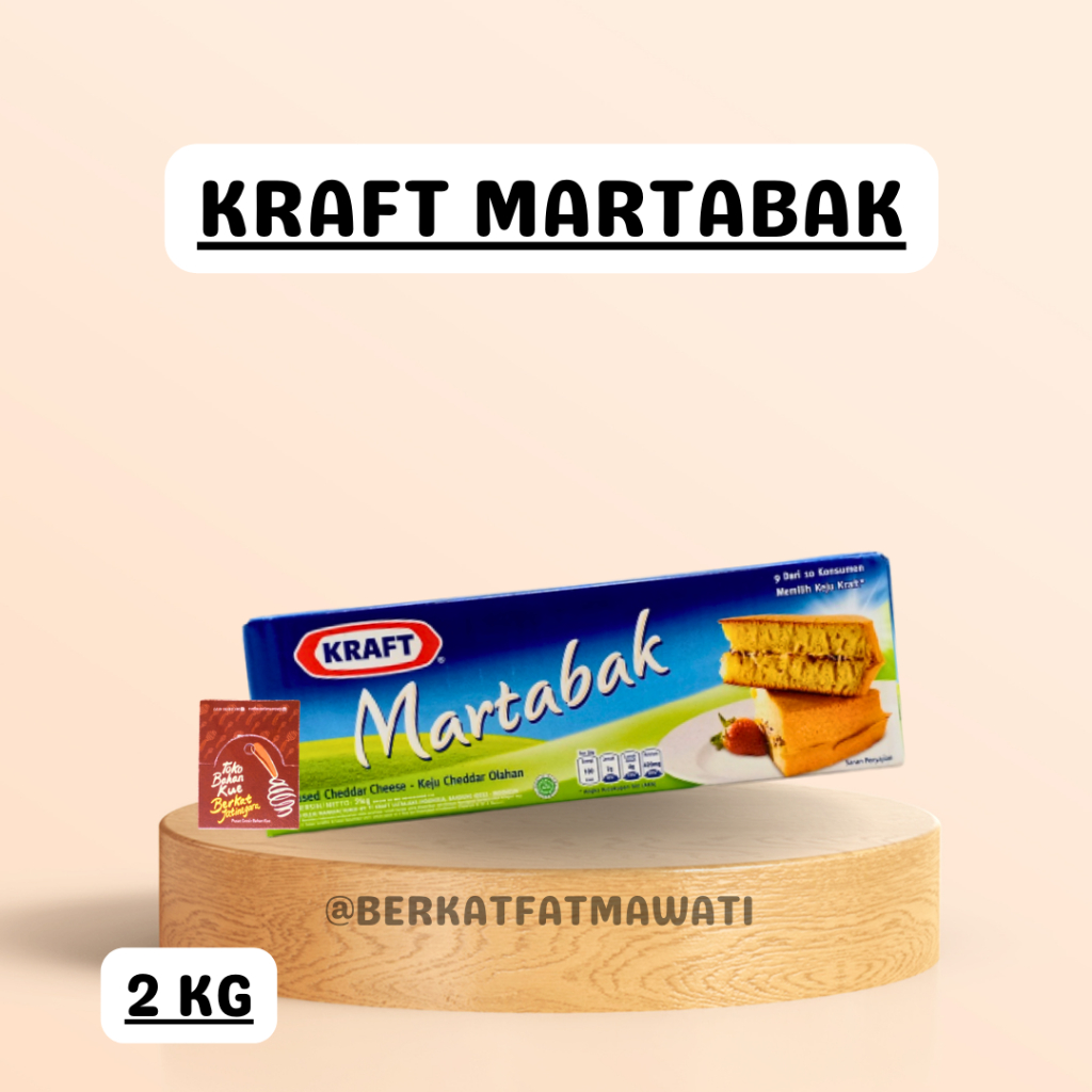 

Keju Kraft Martabak 2 Kg 1 CTN (8 blok)