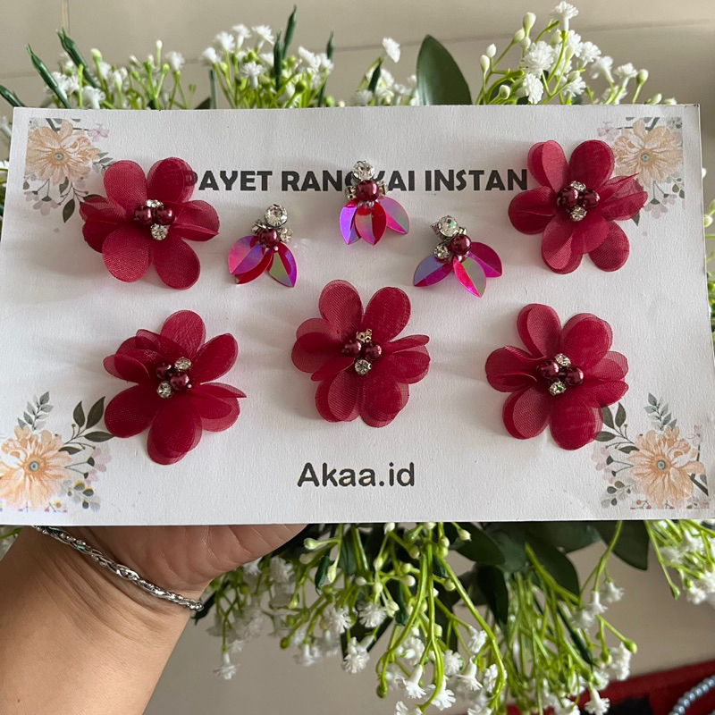 Set payet bunga dan tabur