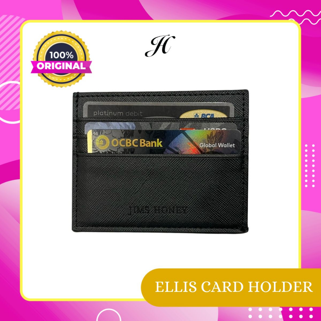 Jims Honey Ellis Card Holder Dompet Kartu Pria Wanita Unisex Terbaru 2023