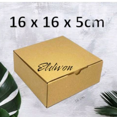 

Kardus packing recycle 16x16x5 cm box packing daur ulang
