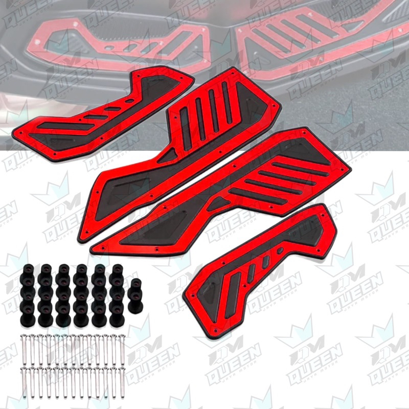 BORDES NMAX NEW TAHUN 2020 - 2021 | KARPET PIJAKAN ALAS KAKI MOTOR YAMAHA NMAX 155 BARU | PLAT BORDE