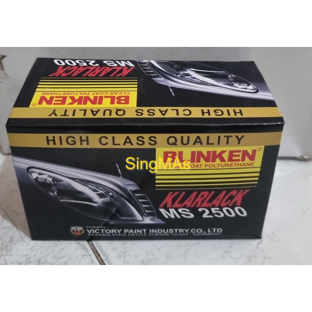Pernis gloss CLEAR BLINKEN MS 2500 Vernish Vernis Gloss MS2500 500ml Pelindung Cat Hasil Kilap