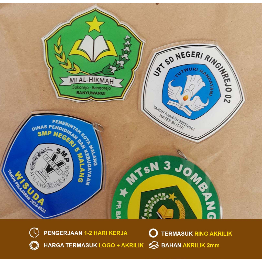Medali akrilik/medali wisuda/akrilik wisuda/kalung wisuda