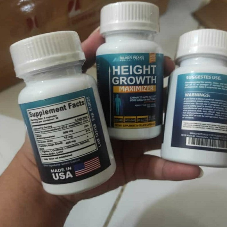 Promo Obat Peninggi Badan cepat Vitamin Tinggi Badan Pria Wanita Height Growth Usa Maximizer