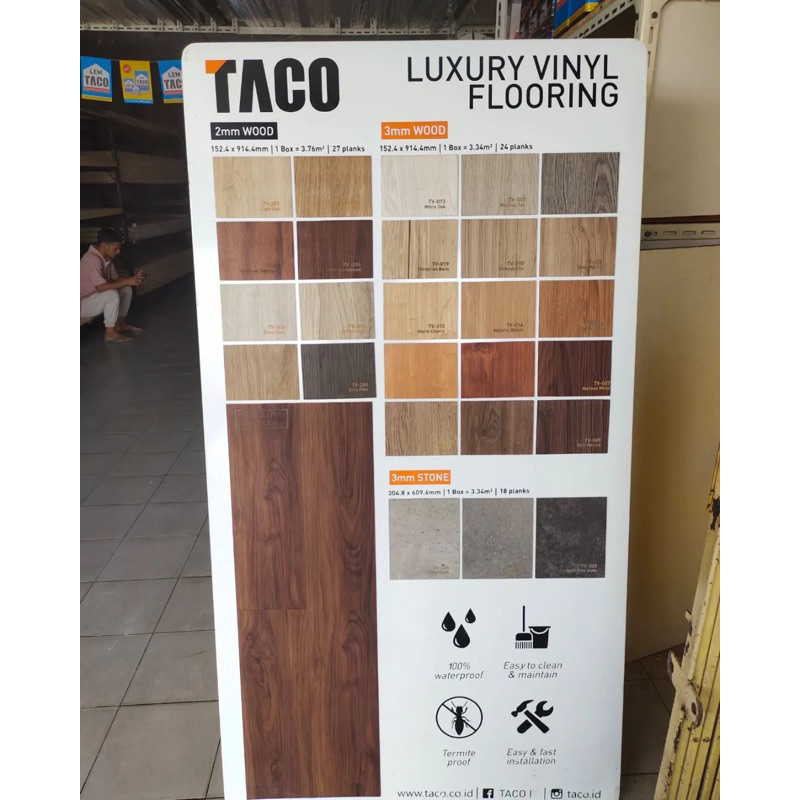 TACO Luxury Vinyl Flooring 2mm