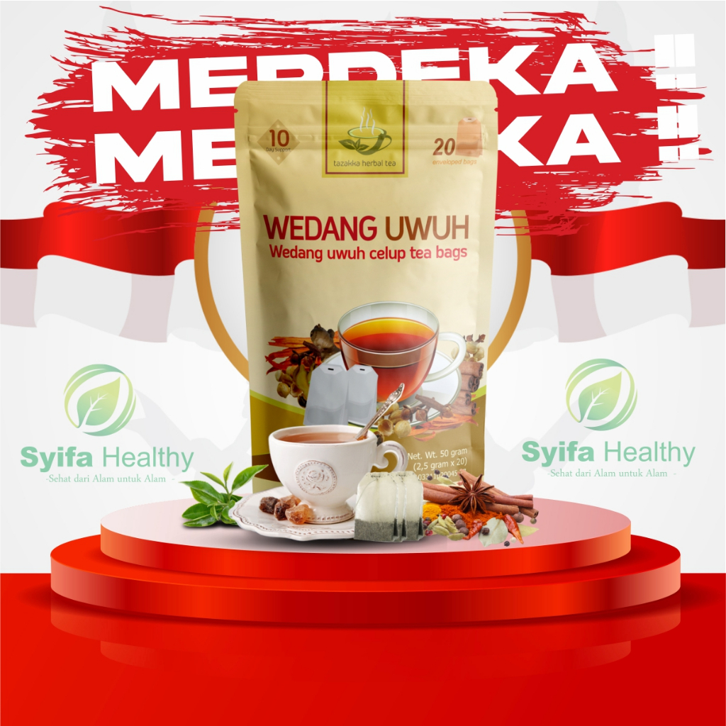 

Wedang Uwuh Teh Herbal Minuman Untuk Penghangat Tubuh dan Menjaga Kesehatan Dari Tazakka isi 20 Kantung Teh Celup HALAL BPOM