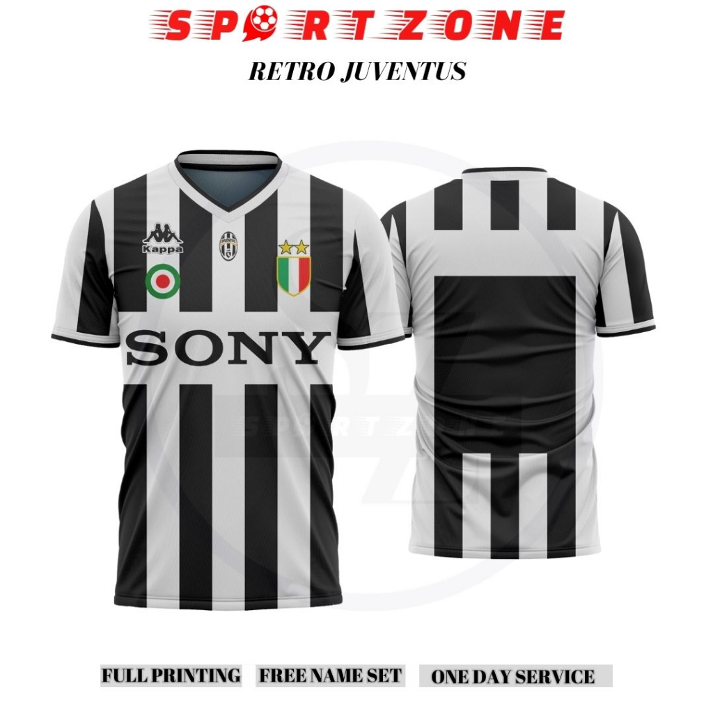 Jersey baju bola Retro Juventus premium