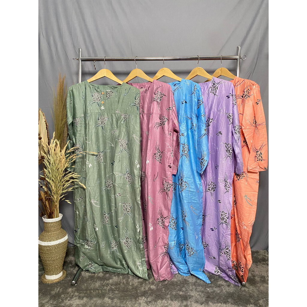 Daster Muslim Lengan Panjang / Daster Muslim Jumbo / Daster Muslim Big Size / Daster Muslim Murah / 