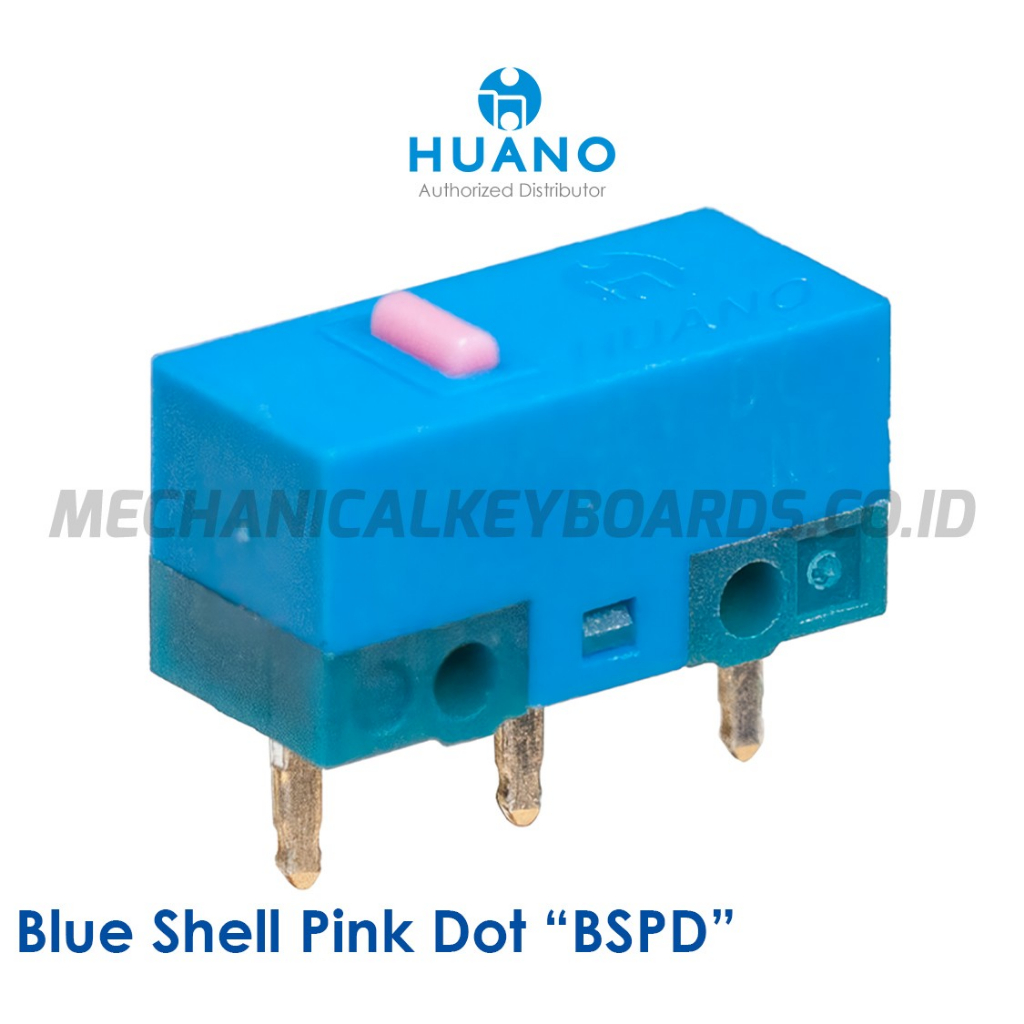 Huano Blue Shell Pink Dot Mouse Micro Switch