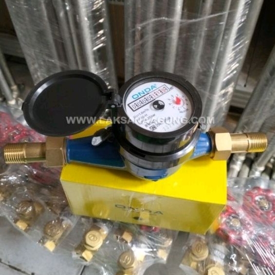 Water meter onda 1/2 inch Meteran air onda 1/2" kuningan pdam pam pamsimas SR