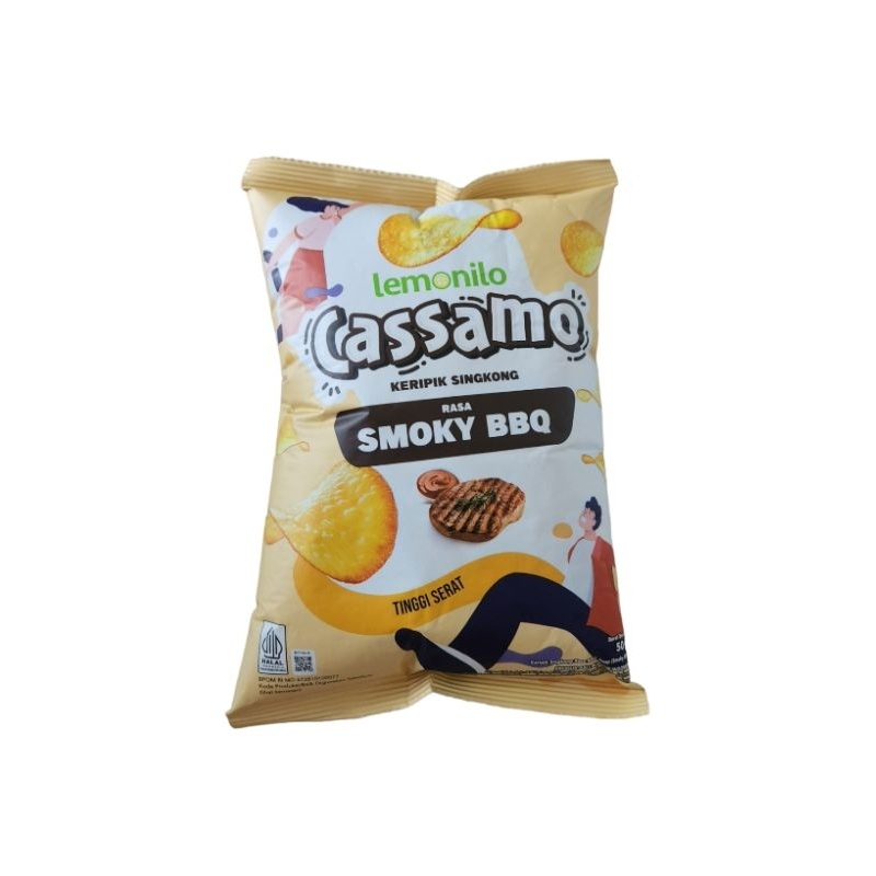 

Lemonilo Cassamo Keripik Singkong Rasa Smoky BBQ 50gr