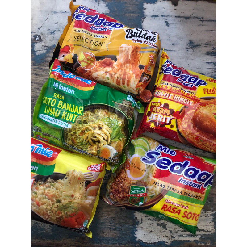 

Paket Mix Mie instan Kuah (indomie,sedaap)