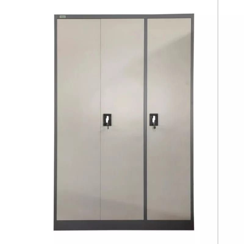 Lemari Arsip Rak Buku Plat Besi 3 Pintu Import B06D