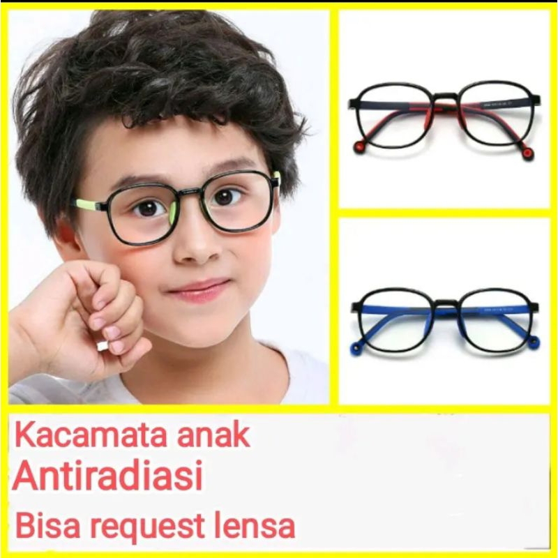 kacamata antiradiasi  photokromik anak anak untuk laki laki dan perempuan bahan plastik ringan dan l