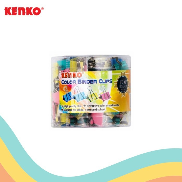 

Binder Clips / Penjepit Kertas Kecil No 107 Warna/i - KENKO