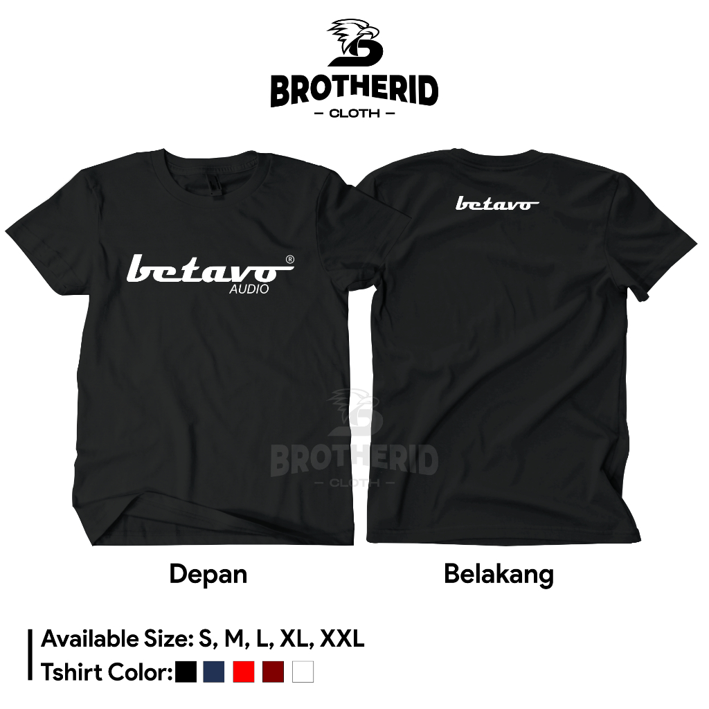 Kaos Betavo Audio Profesional Baju Operator Sound System Balap Original