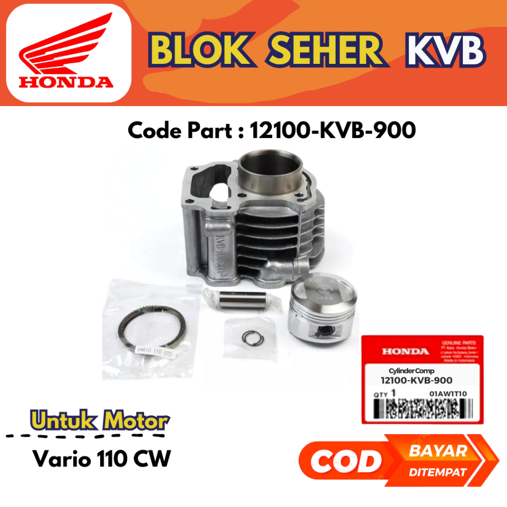 Blok Seher Vario 110 Karbu Kode 12100-KVB-900