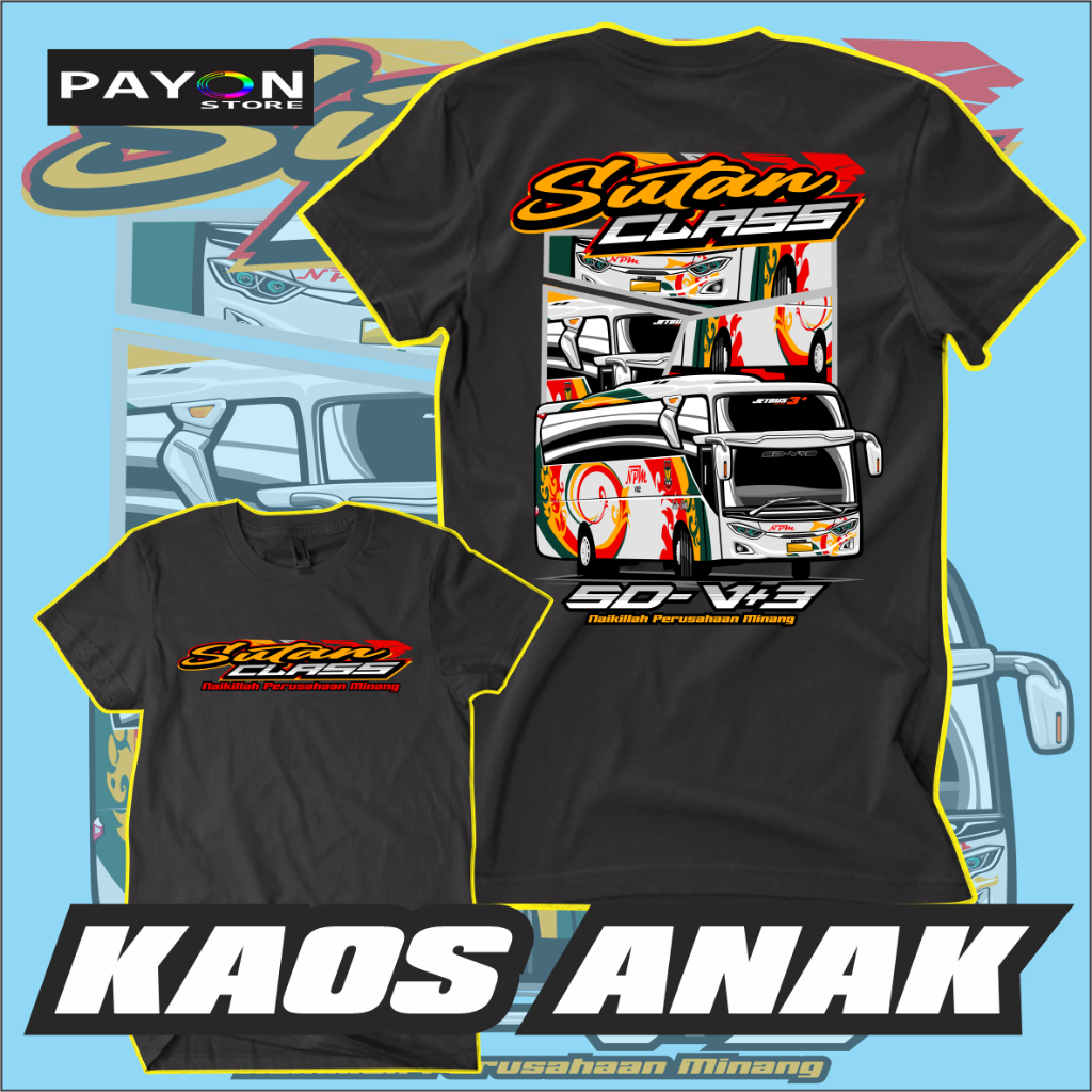 KAOS ANAK BIS NPM JETBUS 3 COMBED 24 S