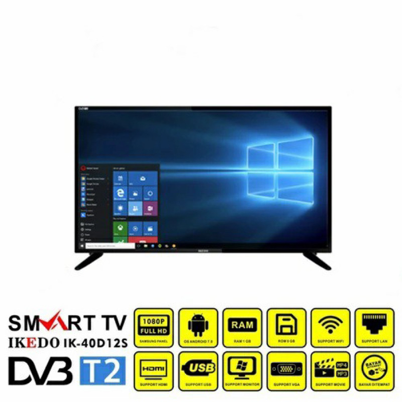 Ikedo IK-40D12S Televisi Smart TV 40 Inci