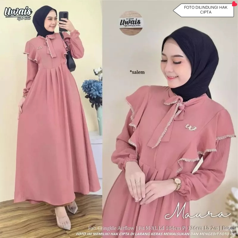 GAMIS MAURA DRESS AIRFLOW // LARASATI GAMIS TERBARU