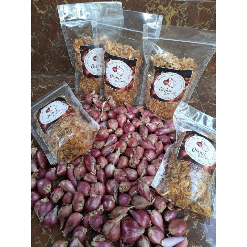 

OISHII Bawang" bawang goreng asli brebes enak,gurih dan renyah(Kemasan 50gr)