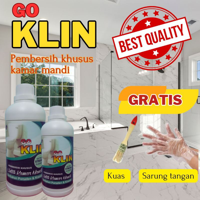 GOKLIN PEMBERSIH TOILET DAN KERAK KERAMIK KAMAR MANDI GO KLIN
