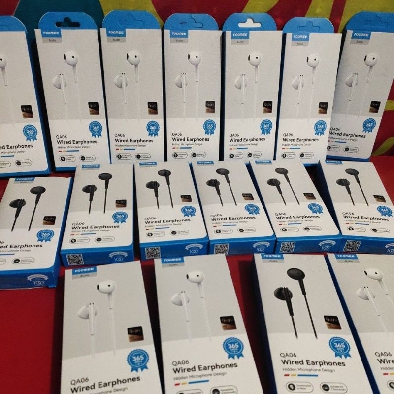 HEADSET FOOMEE QA06 , EARPHONE WIRED QA06