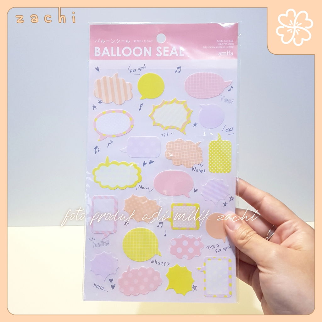 

BALLON SEAL STICKER | SCRAPBOOK DECORATE STICKER | JAPAN HANDCARRY