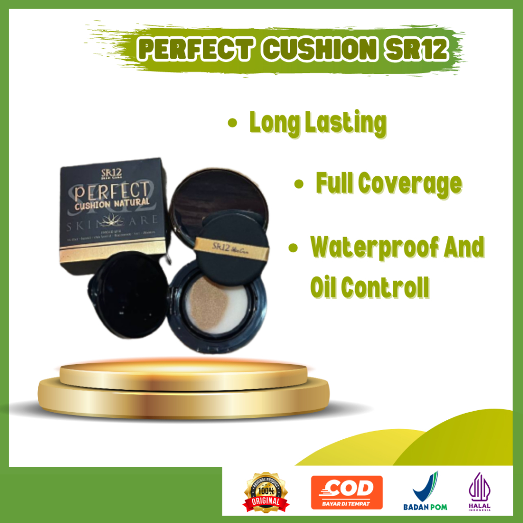 Cushion SR12 Bedak Cair Perfect Cusion Glowing Tahan Lama Waterproof